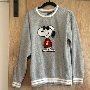 Peanuts Snoopy embroidered “Joe cool” Crewneck Sweatershirt